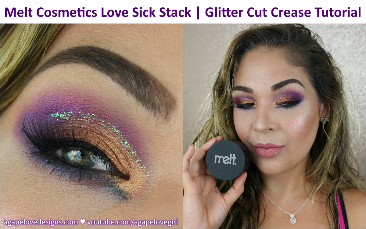 Agape Love Designs Melt Cosmetics Love Sick Stack Glitter Cut