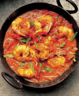 baked jalfrezi prawns