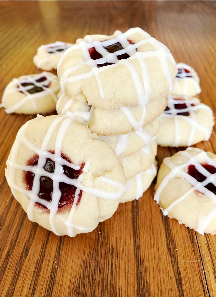 Raspberry Shortbread Cookies