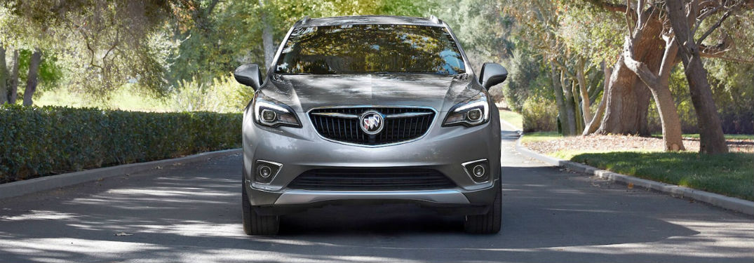 2020 Buick Envision silver exterior front fascia driving