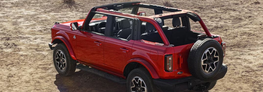 rear quarter view of the 2024 Ford Bronco