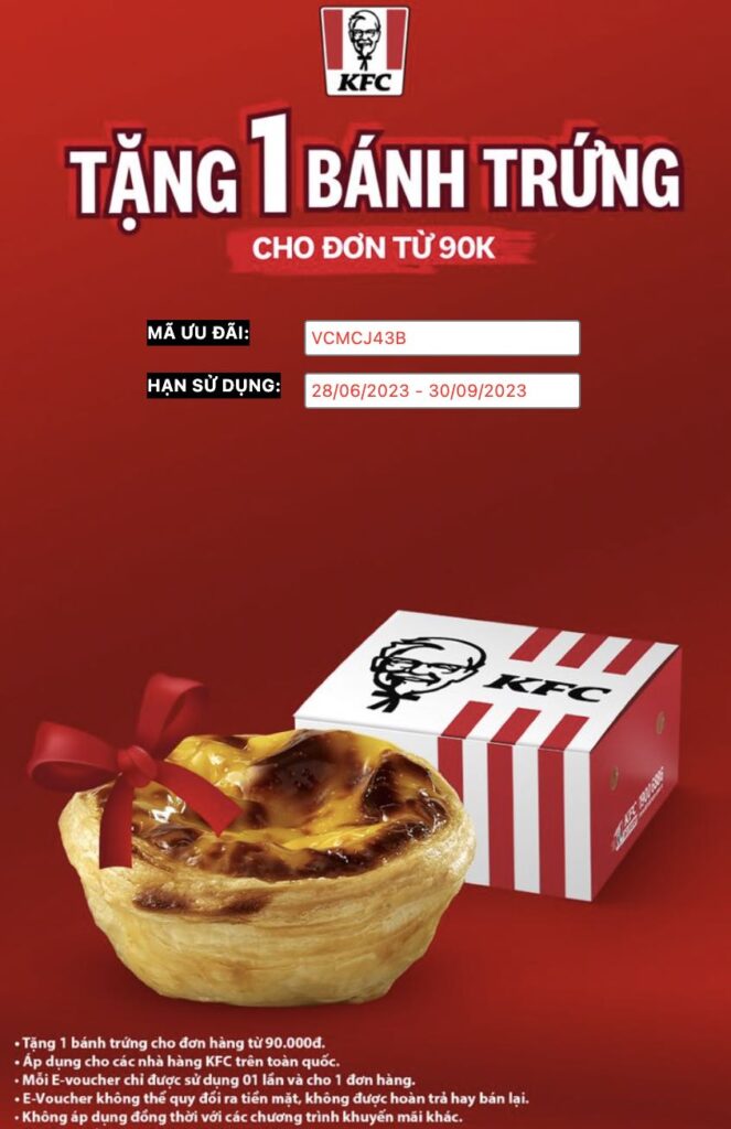 Mã Giảm Giá Kfc, Voucher Kfc, Kfc Khuyến Mãi