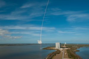 Liftoff of rocket