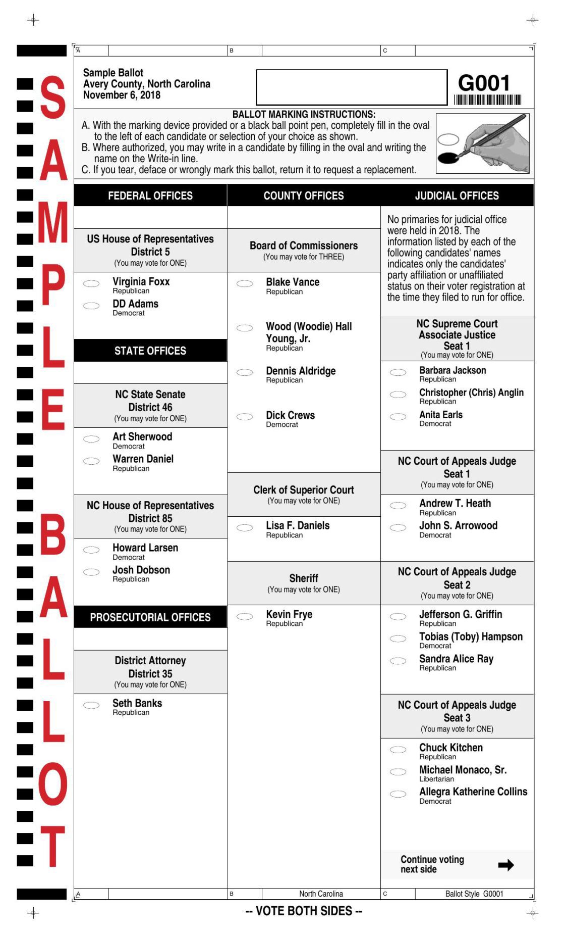 Election Ballot Template