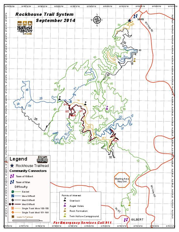 Hatfield And McCoy Trail System Map