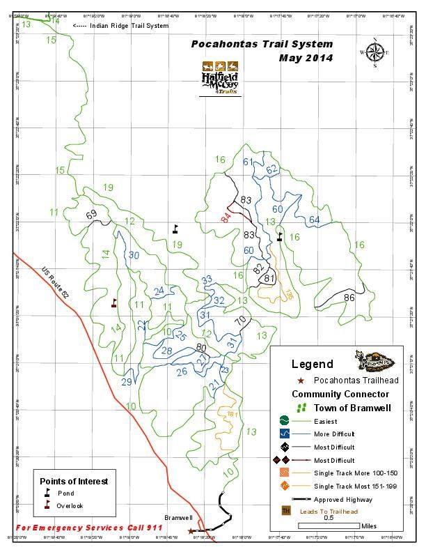 Hatfield McCoy Warrior Trail Map