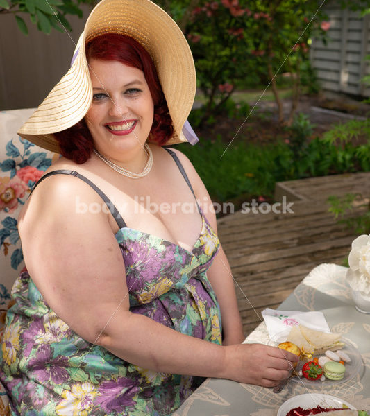 Plus-Size Woman at Tea Party - Body Liberation Photos