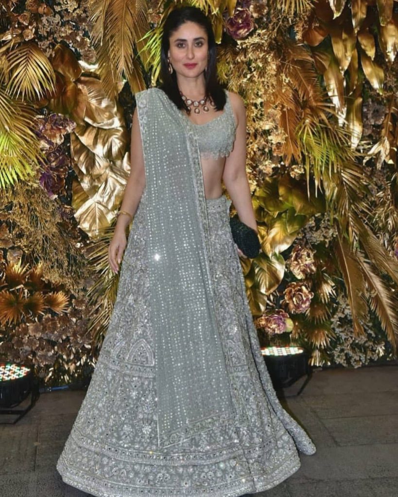 Kareena in white lehenga