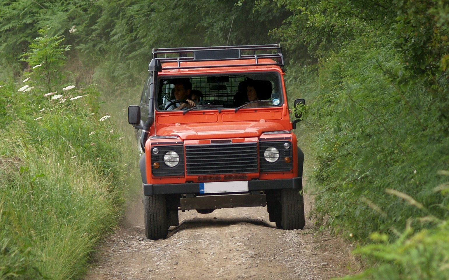 Red Land Rover