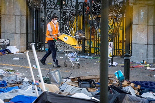 New Zealand protest ends, investigation, cleanup begin | Borneo ...