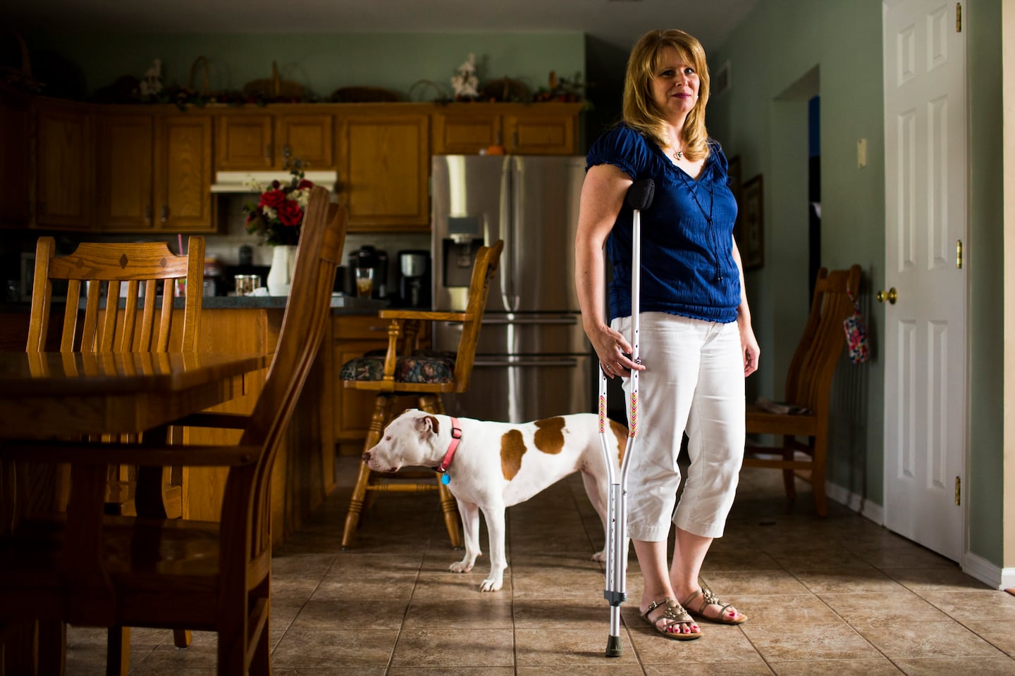 Dee Morell, an X-ray technician from New Jersey, has been unable to work since November. She developed an infection after getting a tainted shot in her left hip for arthritis.