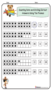 25+ Ten Frame Worksheets 11–20 | Free Printable - Brainor