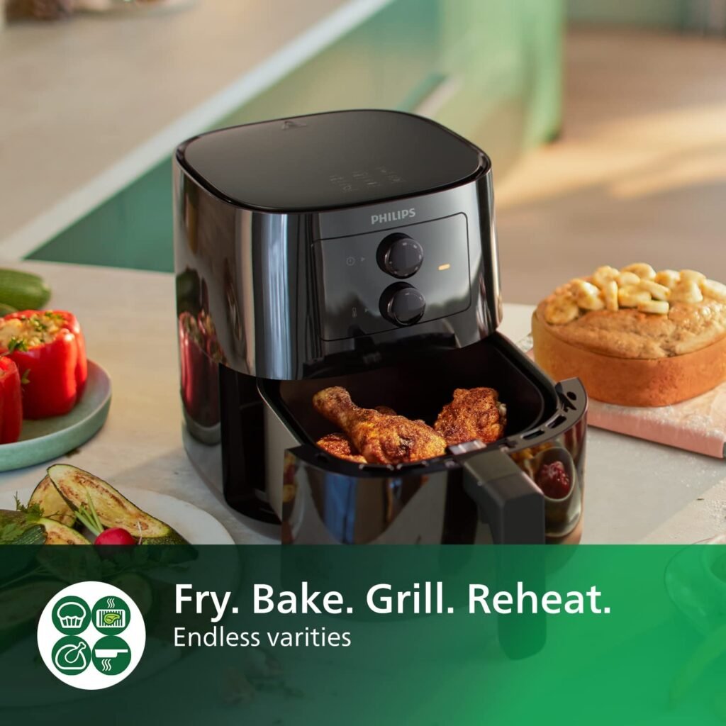 Philips Air Fryer , Black, Hd9200, 0.8Kg, 4.1L,50Hz- ( International ...