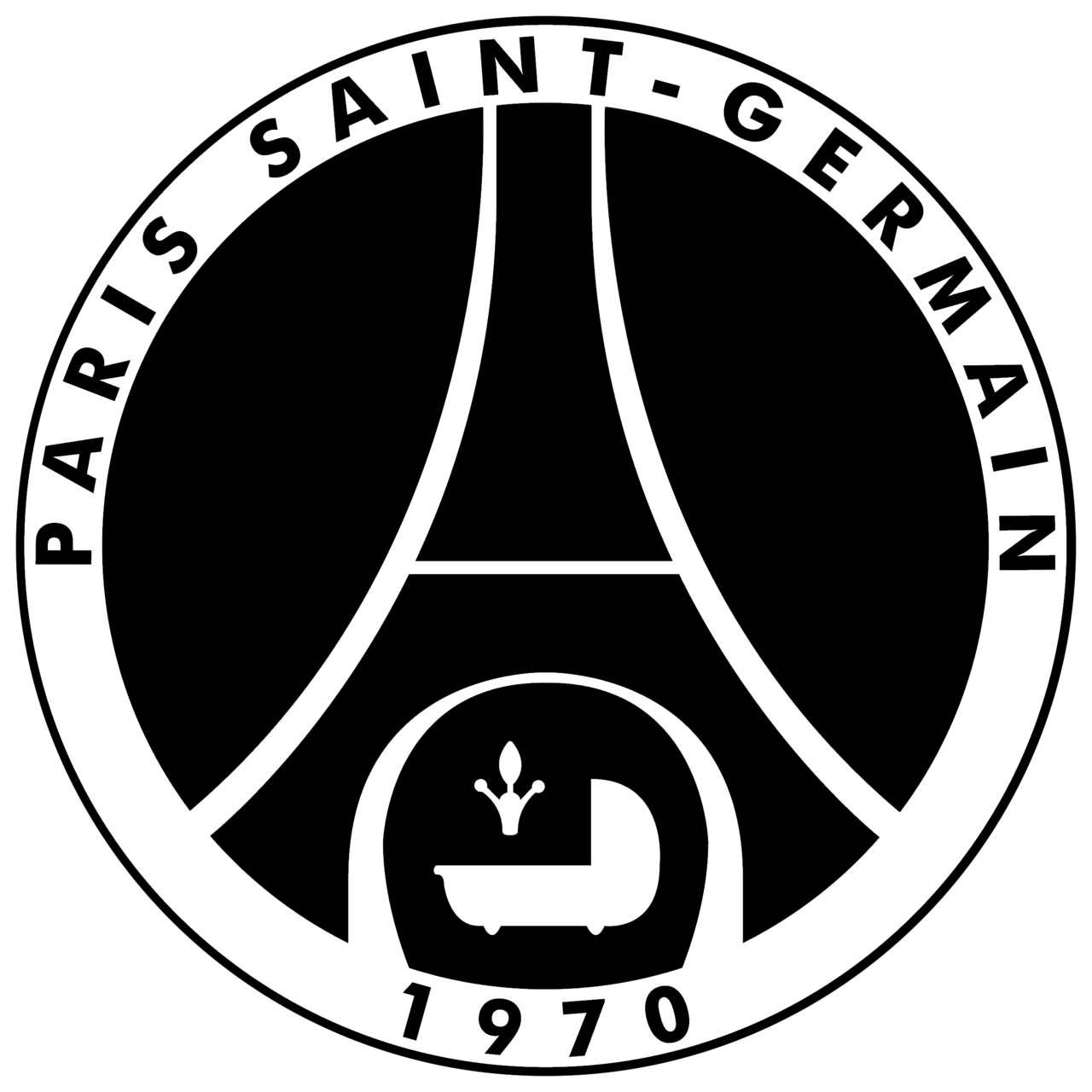 PSG Logo Black and White – Brands Logos