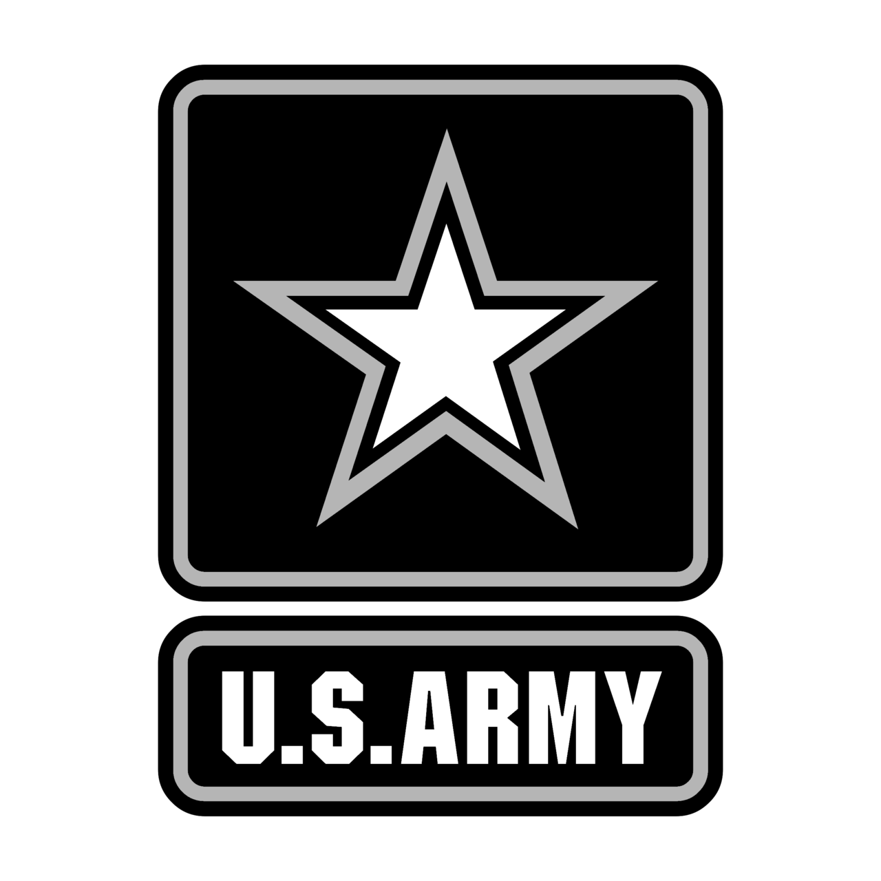 US Army Logo Black and White – Brands Logos