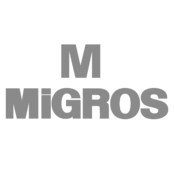 Migros Logo Black and White