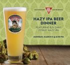 BJs Restaurant & Brewhouse March 2025 Hazy IPA Beer Dinner