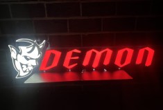 No Reserve: Illuminated Dodge Demon Sign