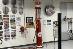 No Reserve: Red Crown Gasoline-Branded Visible Gas Pump