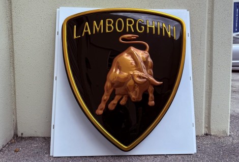 No Reserve: Illuminated Lamborghini Sign