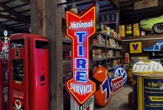 No Reserve: Neon National Tire Service Sign