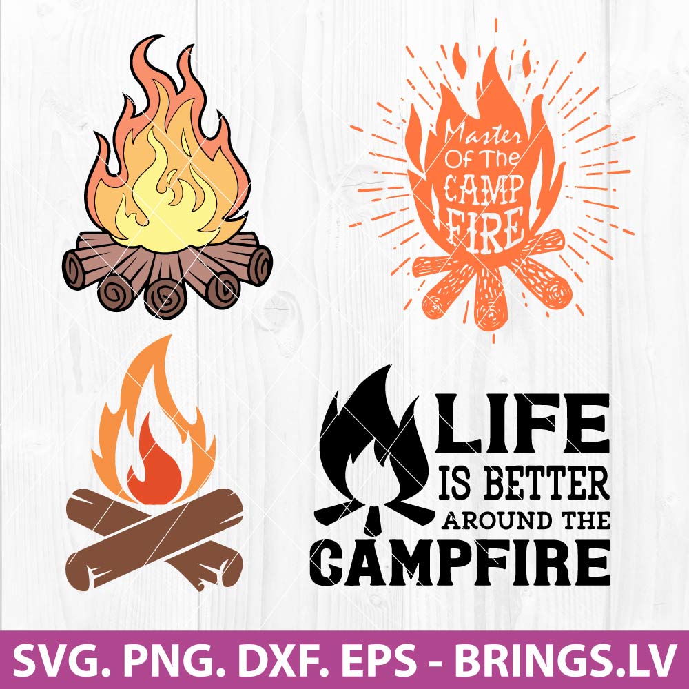 Campfire Svg Campfire Svg Cut File Camping Svg Bonfire Svg Etsy France ...