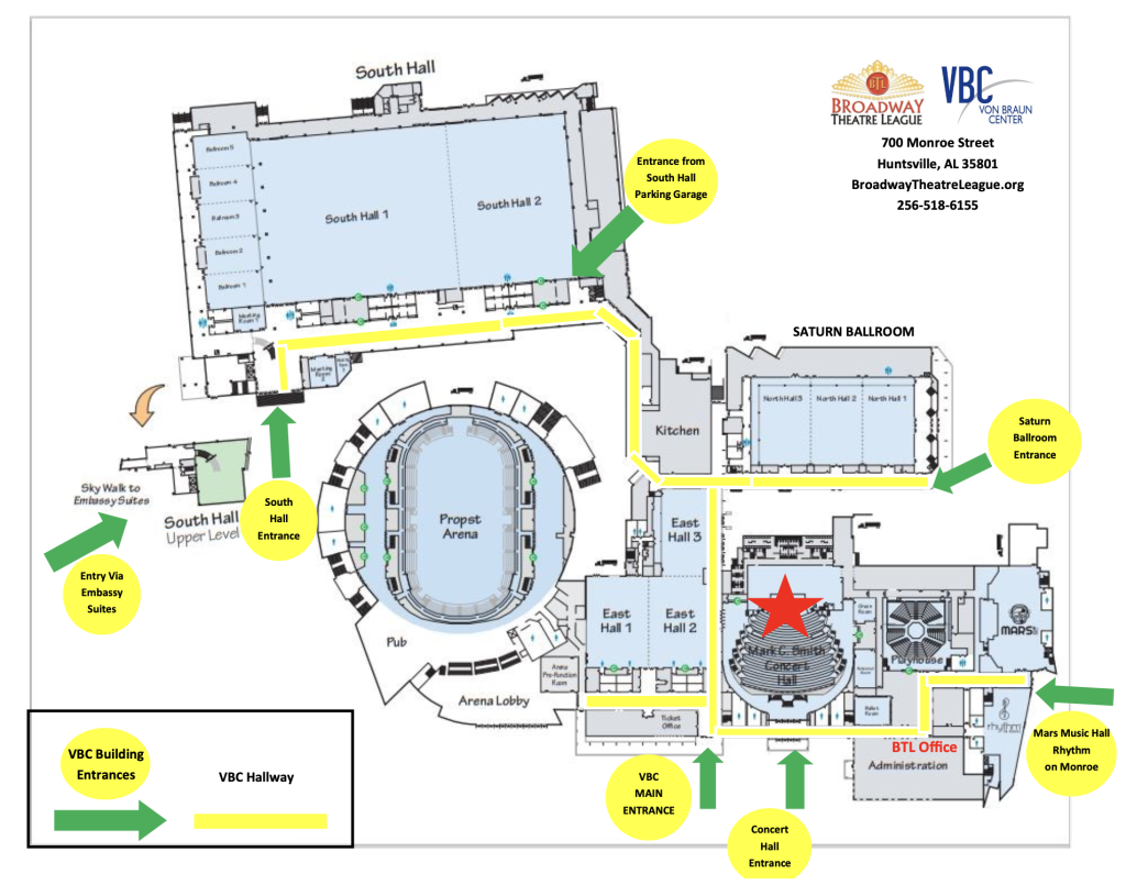 BTL venue map 2023