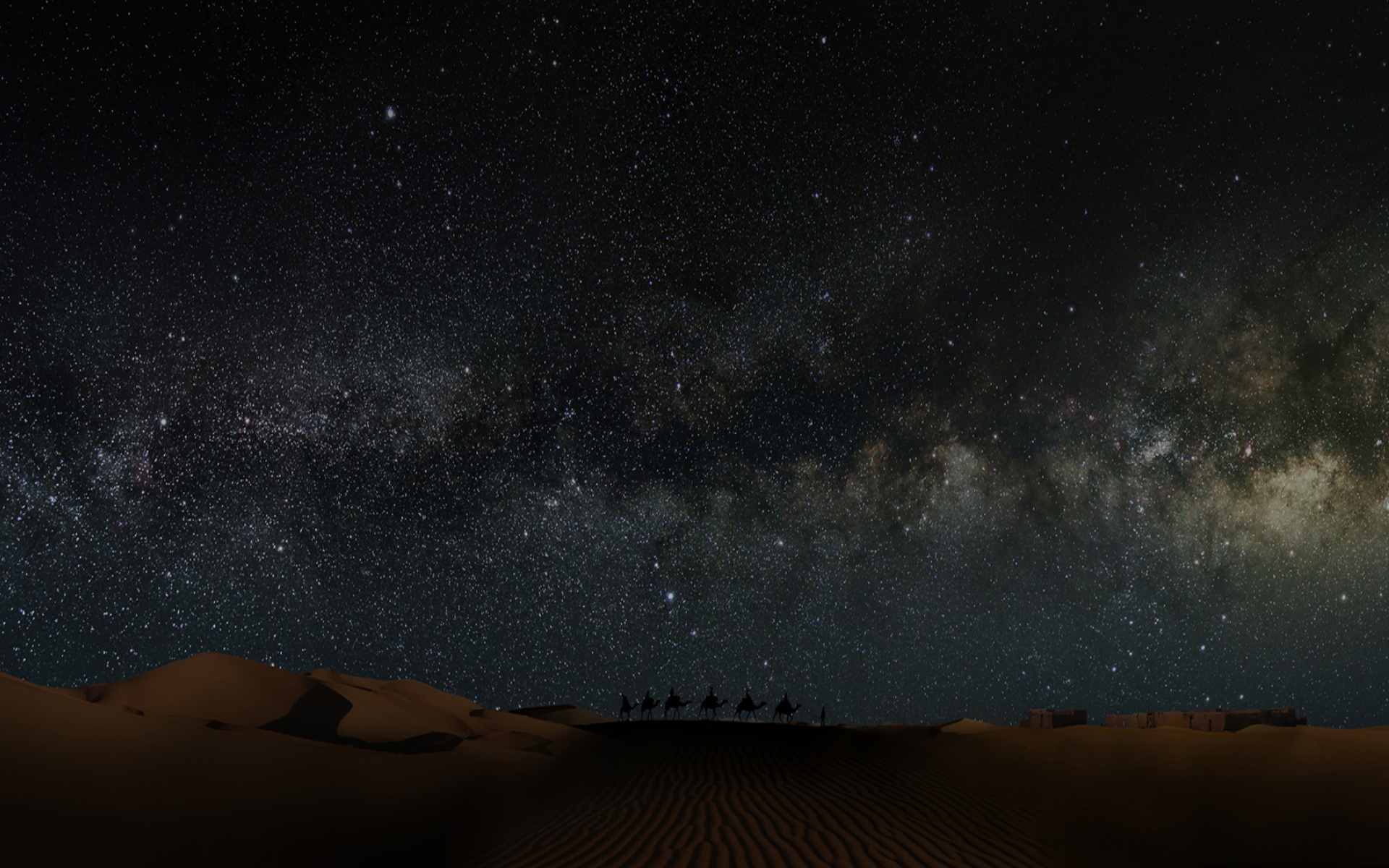 Sahara Desert In Scenery Night Wallpapers