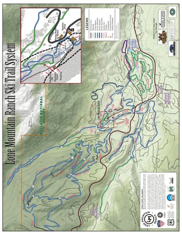 Lone-Mountain-Ranch-Ski-Trail-Map | Big Sky Ski Education Foundation