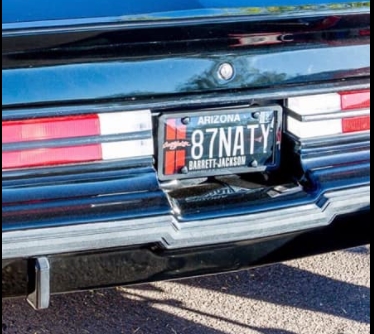 Buick GN, Grand National, Grand Natty, Assorted Names Vanity Plates