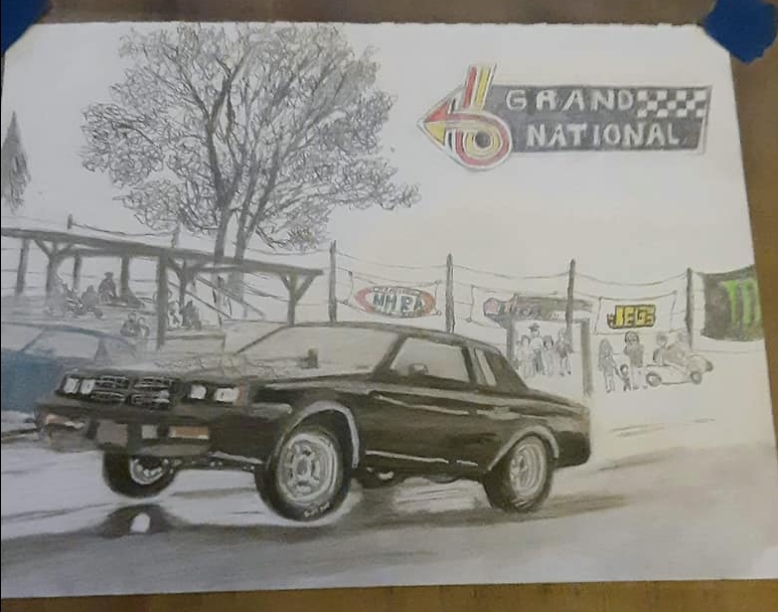 Hand Drawn Buick Grand National & GNX Artwork