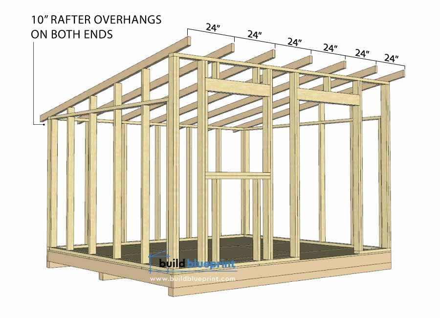 12x10 Lean To Shed Plans - Build Blueprint