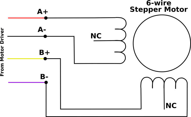 4 Wire Stepper Motor Circuit Diagram