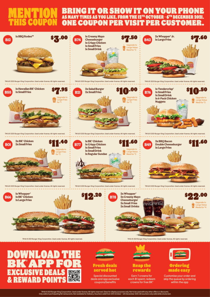 Burger King coupon code January 2023 - Burger King Coupon Codes