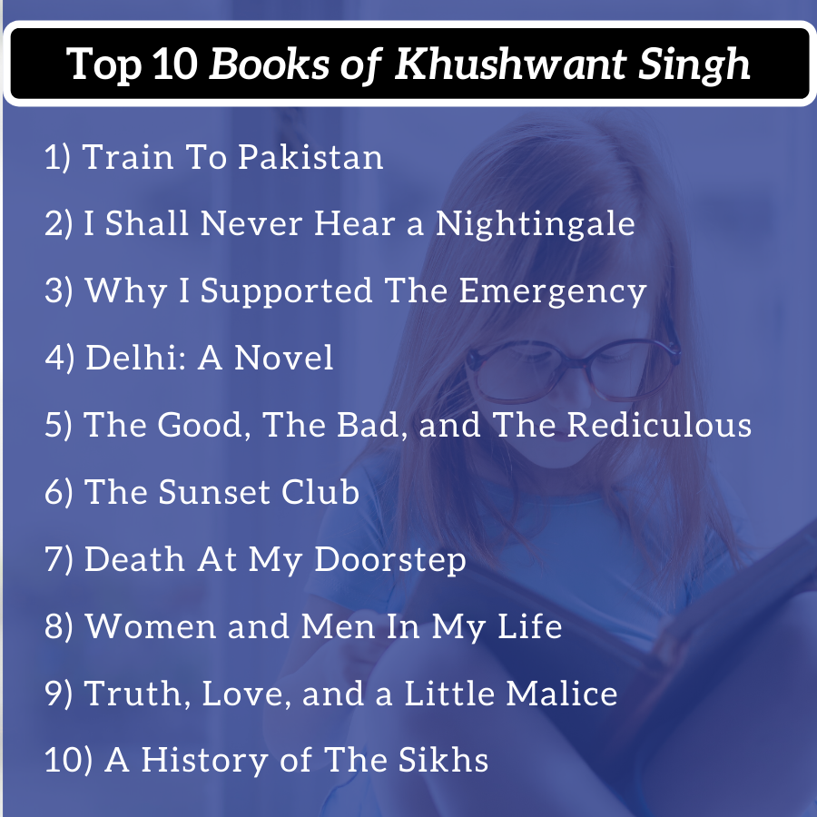 khushwant singh books list