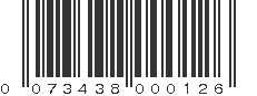 UPC 073438000126