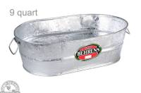 Behrens Galvanized Steel Oval Tub 9 Quart