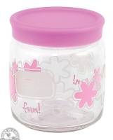 Bormioli Rocco Fun Storage Jar 4.75" - Pink