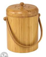 BIH Collection Bamboo Compost Pail 3 Liter