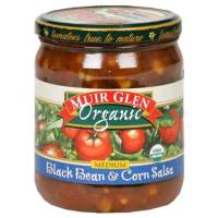 Muir Glen Organic Medium Salsa 16 oz - Black Bean & Corn (12 Pack)