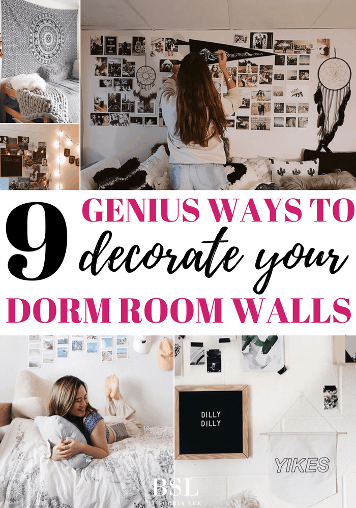 Dorm Room Wall Decor | 9 Genius Ways To Decorate Your Dorm Room ...