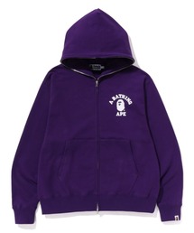 A BATHING APE | COLLEGE RELAXED FIT FULL ZIP HOODIE M (パーカー)