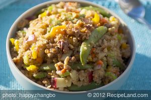 Toasted Quinoa, Apple and Walnut Salad