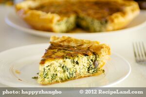 Italian Spinach Ricotta Quiche