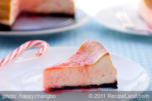 Candy Cane Cheesecake