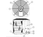 Carrier 38CKC060300 outlet grille/top cover diagram