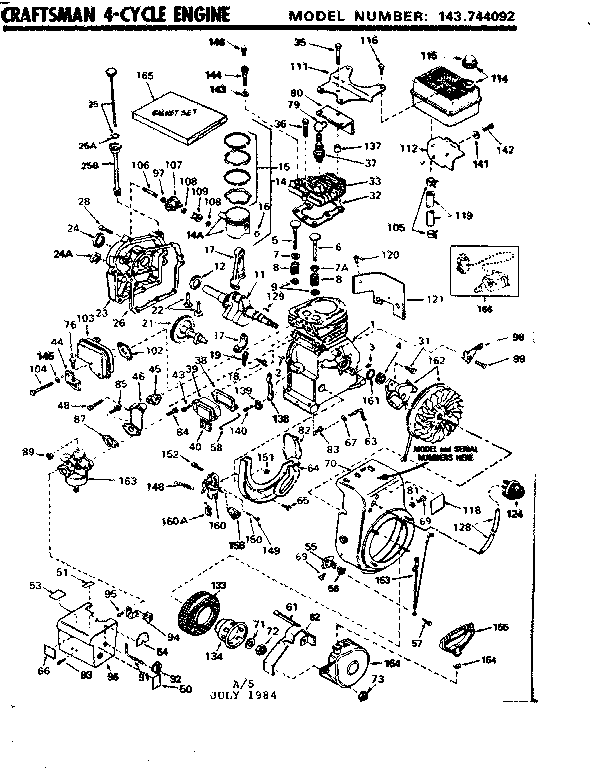 CRAFTSMAN CRAFTSMAN 4-CYCLE ENGINE Parts | Model 143744092 | Sears ...