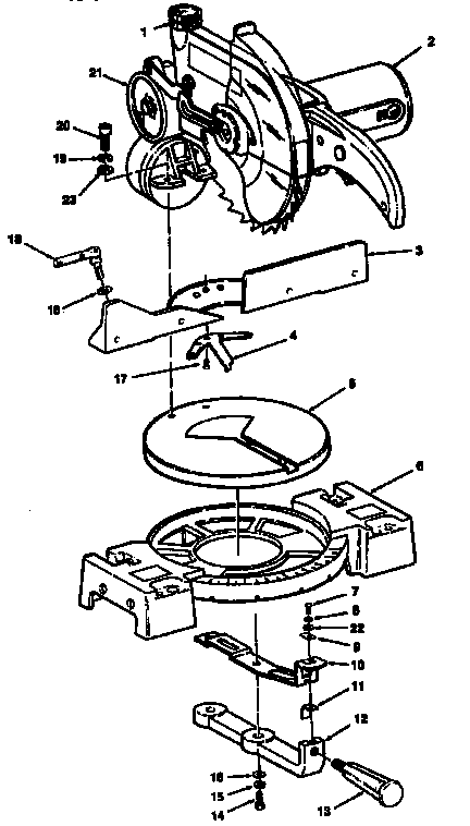 Craftsman Miter Saw Parts Diagram