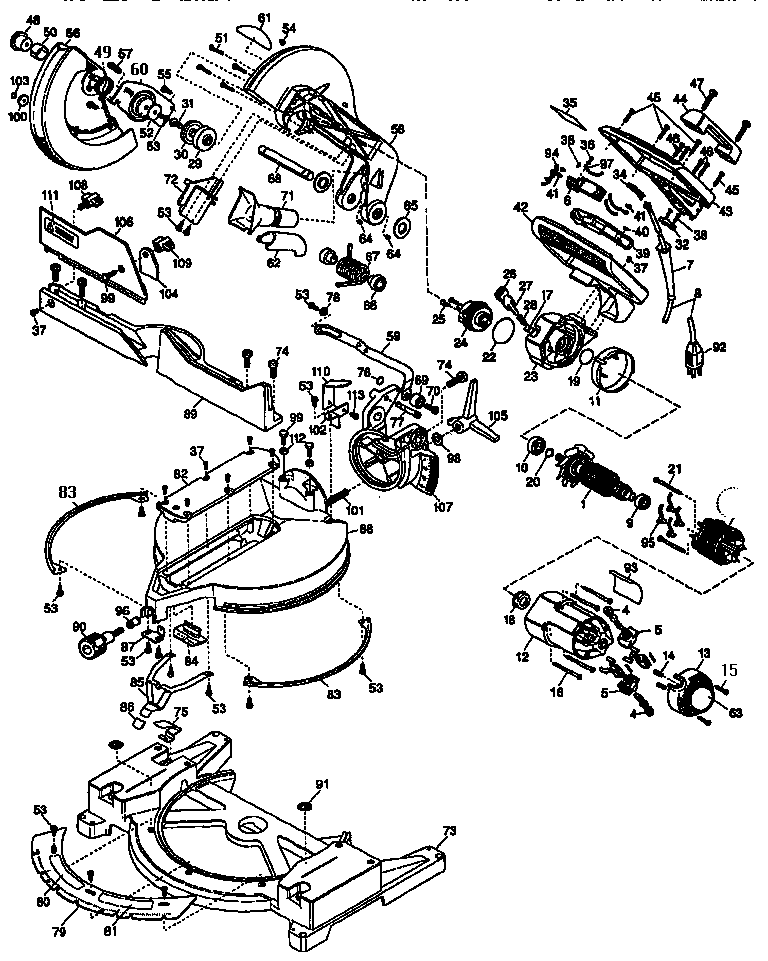 Dewalt Miter Saw Parts Diagram