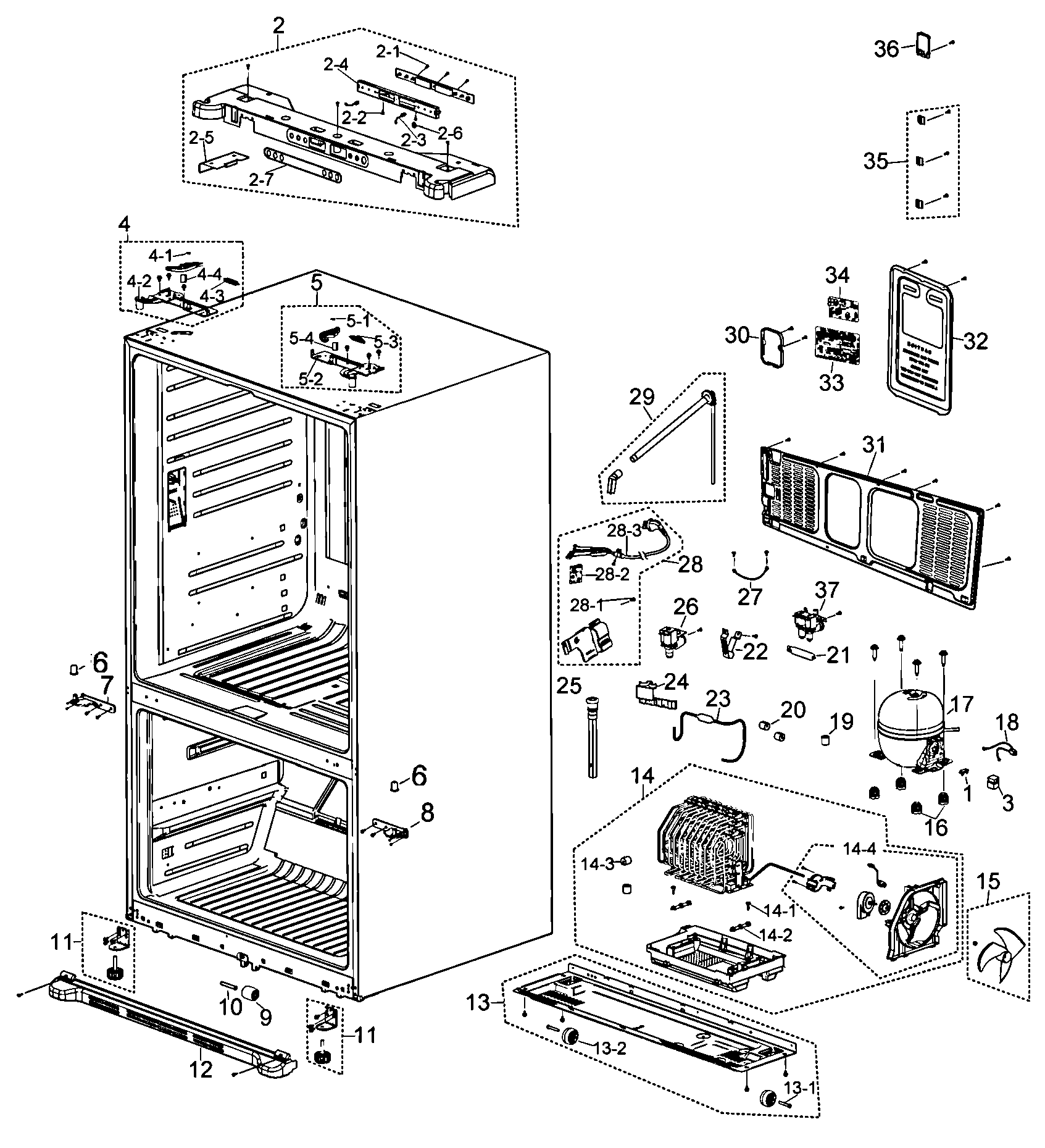 Samsung Double Door Refrigerator Circuit Diagram - Wiring Diagram